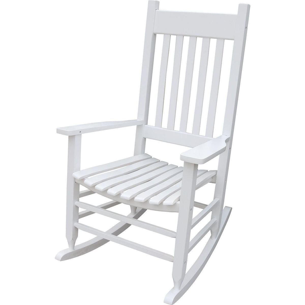 wooden porch rocker chair WHITE