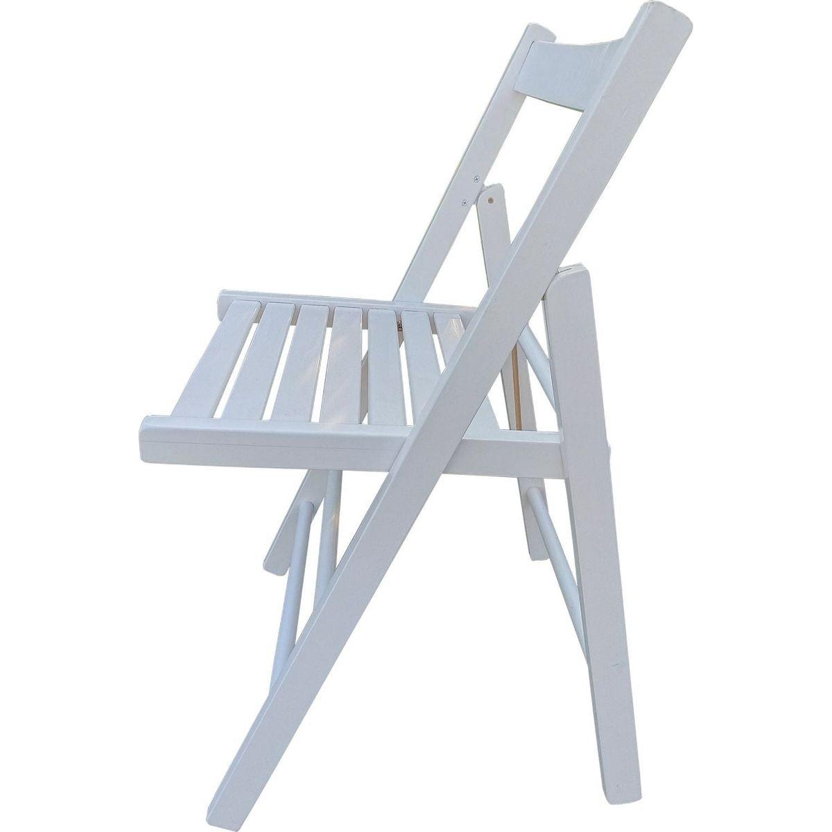 FOLDING CHAIR-2/S, FOLDABLE STYLE -WHITE