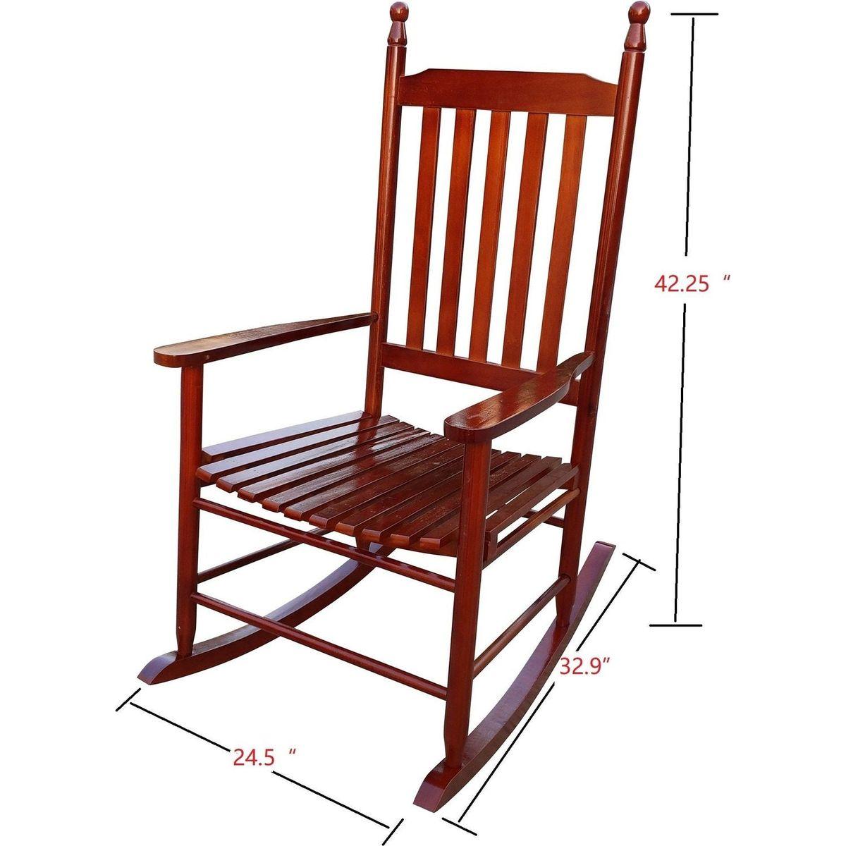 wooden porch rocker chair Brown