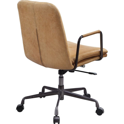 Eclarn Office Chair in Rum Top Grain Leather