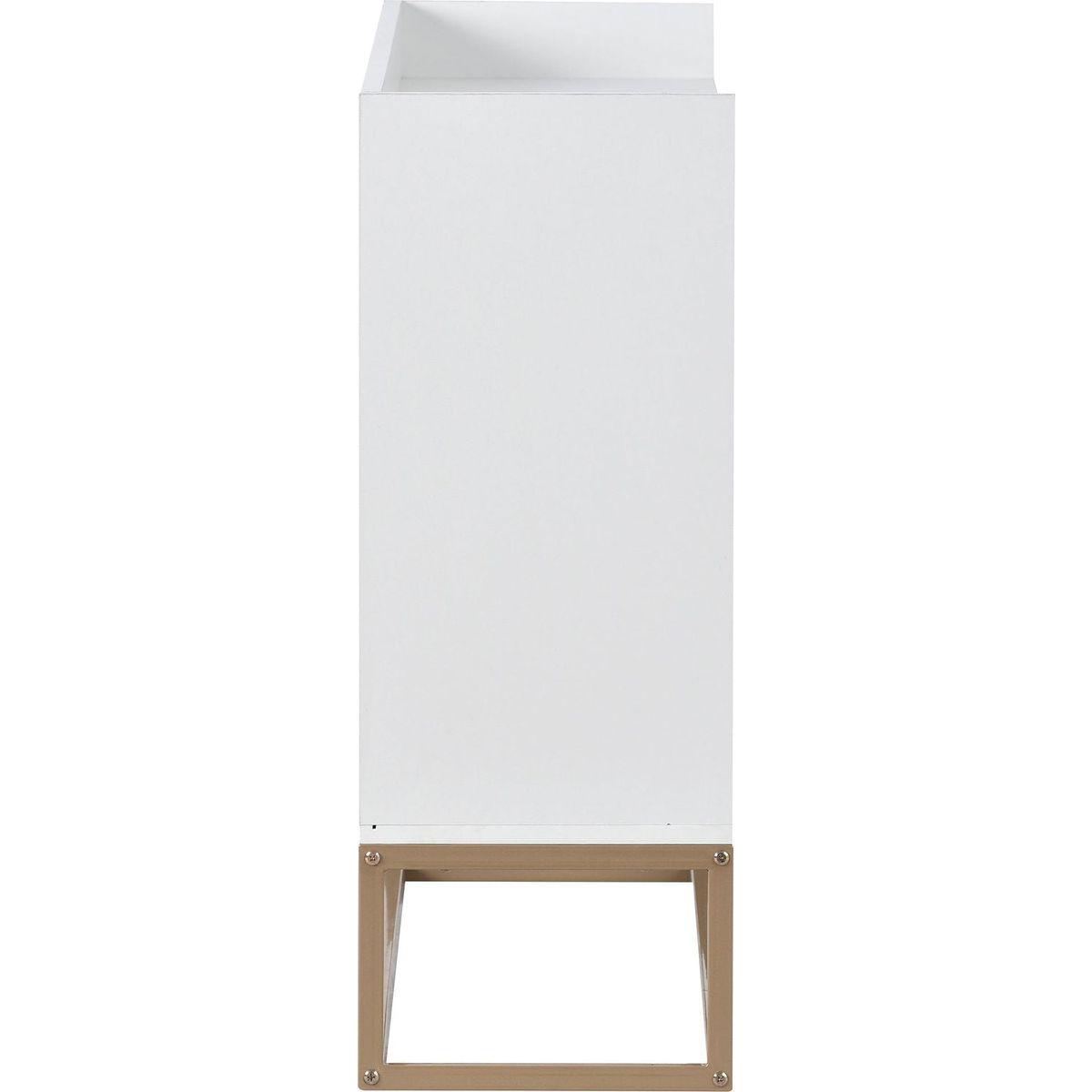 Modern Sideboard Elegant Buffet Cabinet with Large Storage Space for Dining Room, Entryway (White)