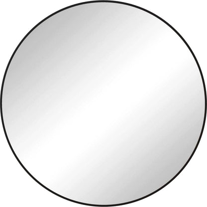 42" Wall Mounted Black Circular Mirror or Bathroom, Living Room, Bedroom Wall Decor