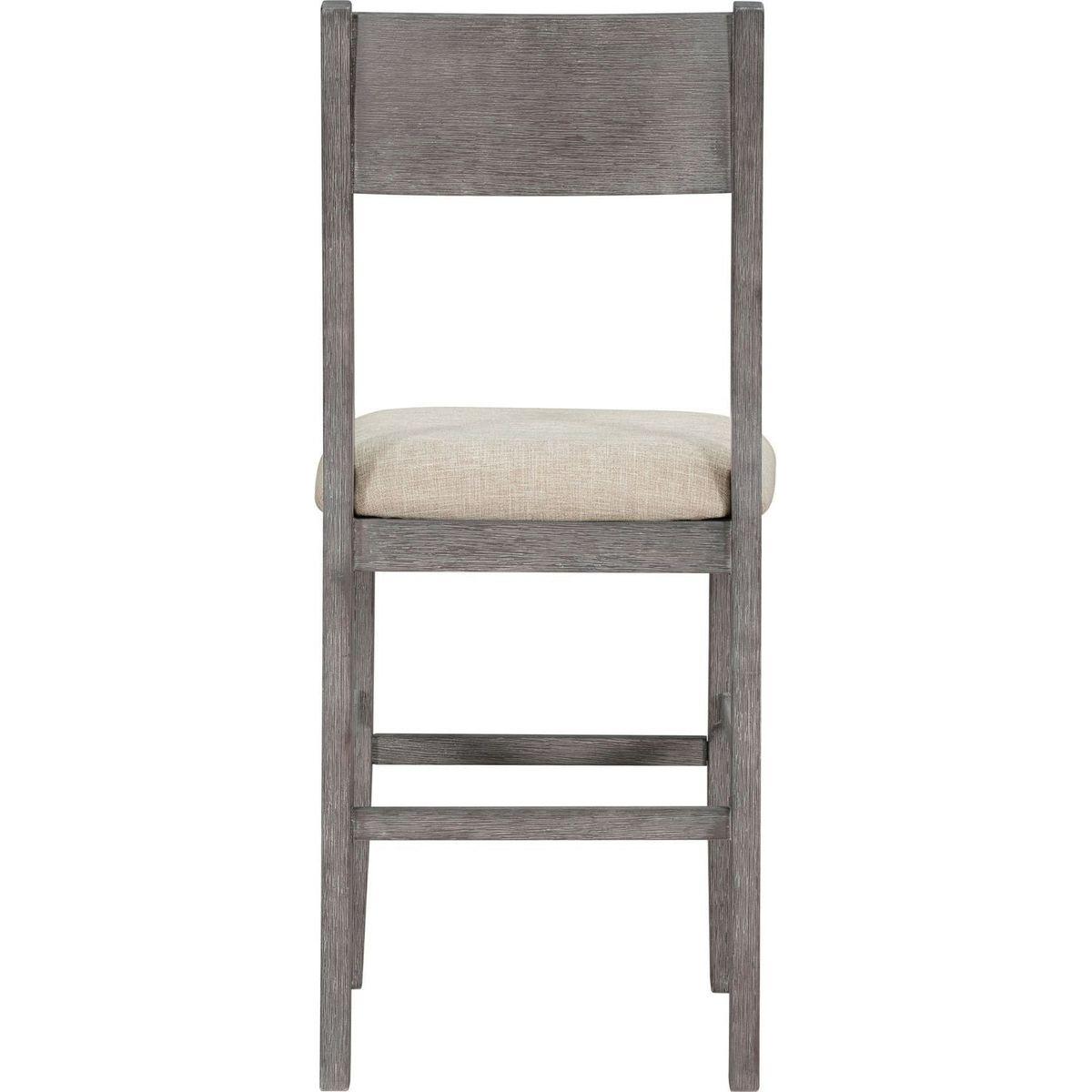 Farmhouse Counter Height 5-Piece Dining Table Set with 1 Rectangular Dining Table and 4 Dining Chairs for Small Places,Gray