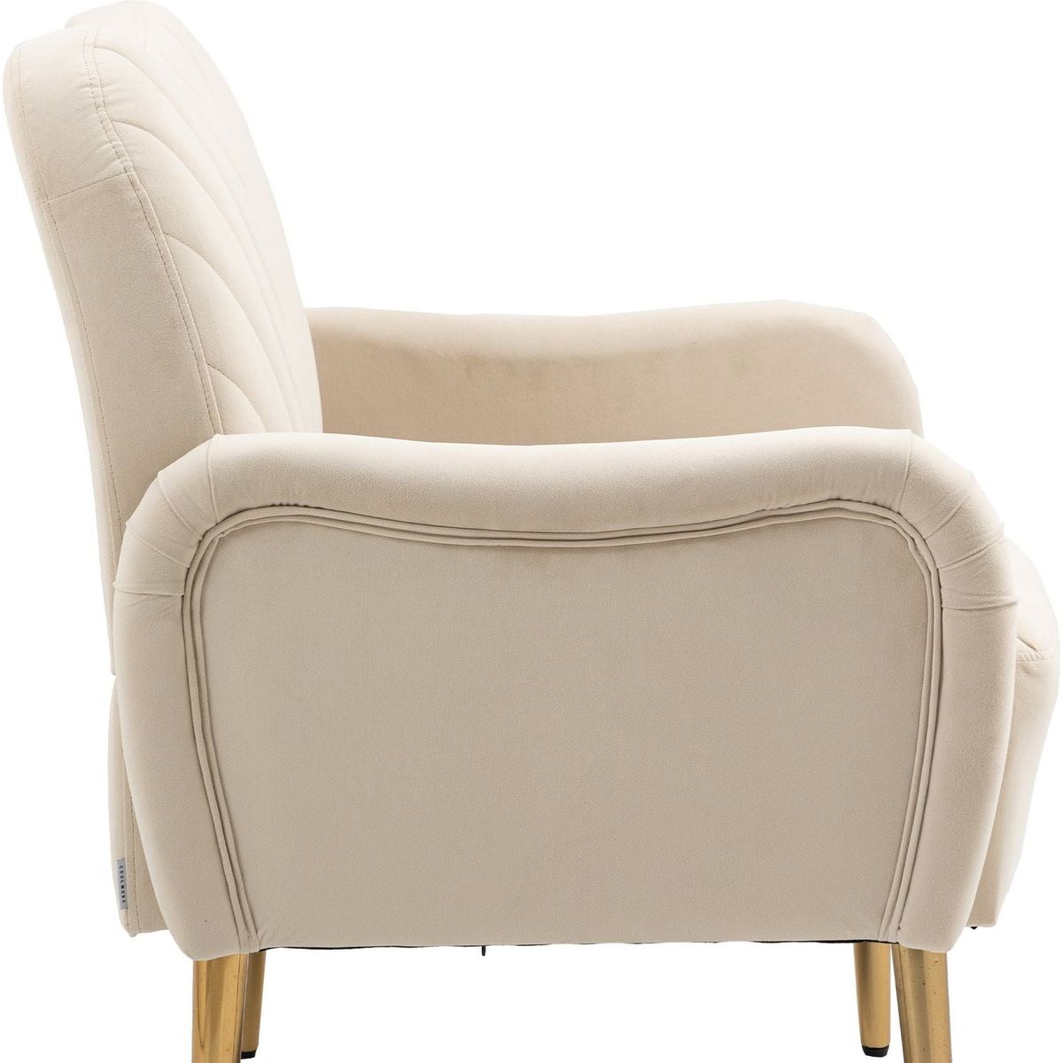 Velvet Chair, Accent chair/ Living room lesiure chair with metal feet