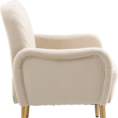 Velvet Chair, Accent chair/ Living room lesiure chair with metal feet