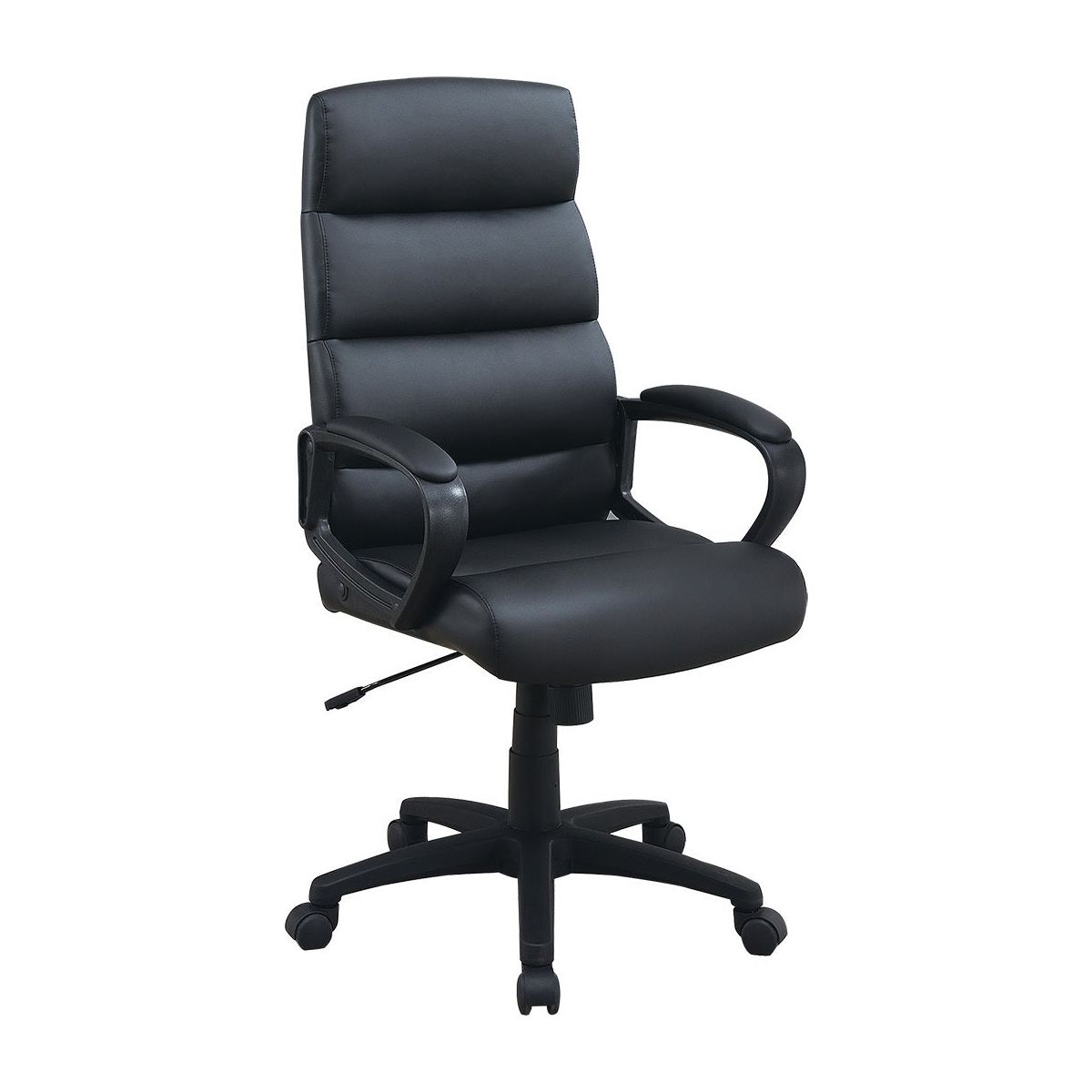 High-Back Adjustable Height Office Chair in Black