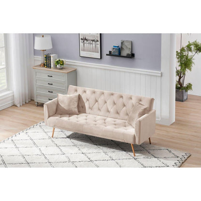 71" Convertible Double Folding Living Room Sofa Bed