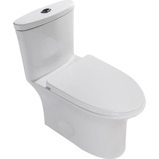 Ceramic One Piece Toilet, Dual Flush with Soft Clsoing Seat