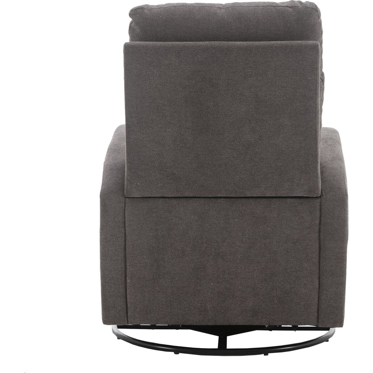 Upholstered Swivel Glider.Rocking Chair for Nursery in Misty Grey.Modern Style One Left Bag