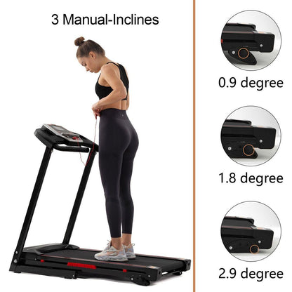 Folding Treadmills for Home - 3.5HP Portable Foldable with Incline, Electric Treadmill for Running Walking Jogging Exercise with 12 Preset Programs, Indoor Workout Training Space Save Apartment,APP