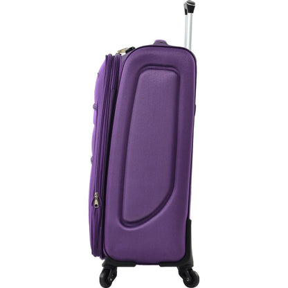 Softside Luggage Expandable 3 Piece Set Suitcase Upright Spinner Softshell Lightweight Luggage Travel Set