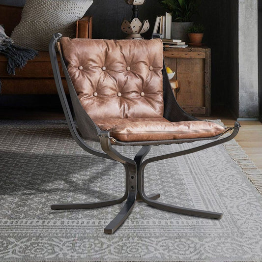 Top Leather Butterfly Chair