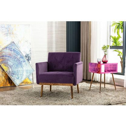 Accent Chair, leisure single sofa with Rose Golden feet