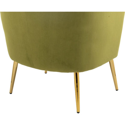 Accent Chair, leisure single chair with Golden feet