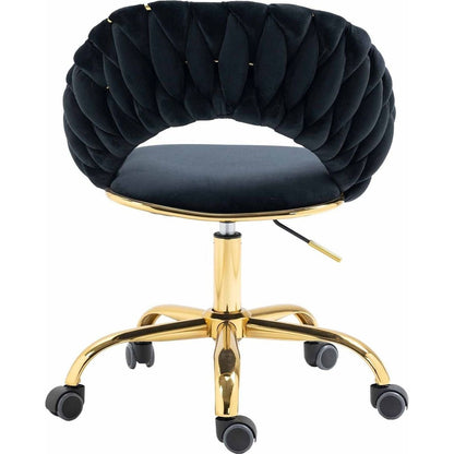 Computer Chair Office Chair Adjustable Swivel Chair Fabric Seat Home Study Chair