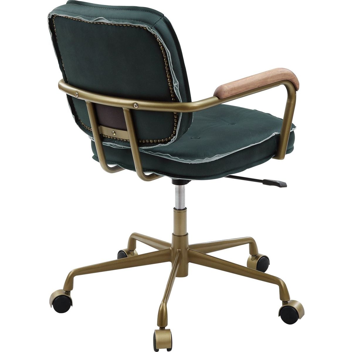 Siecross Office Chair, Emerald Green Leather