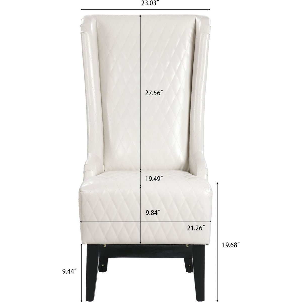 23.03" Wide Wing Back Chair, Side Chair for Living Room