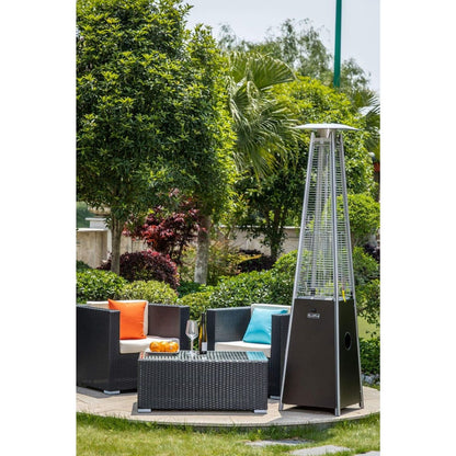 Bronze Quartz Glass Tube Patio Heater-Mocha