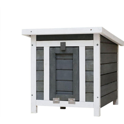 Weatherproof wooden outdoor rabbit hutch Lockable Door Openable Top Indoor for Small Animals