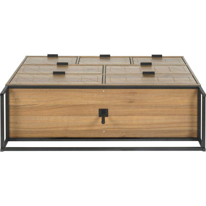 Modern 7 Drawer Dresser Wood Cabinet (Walnut)