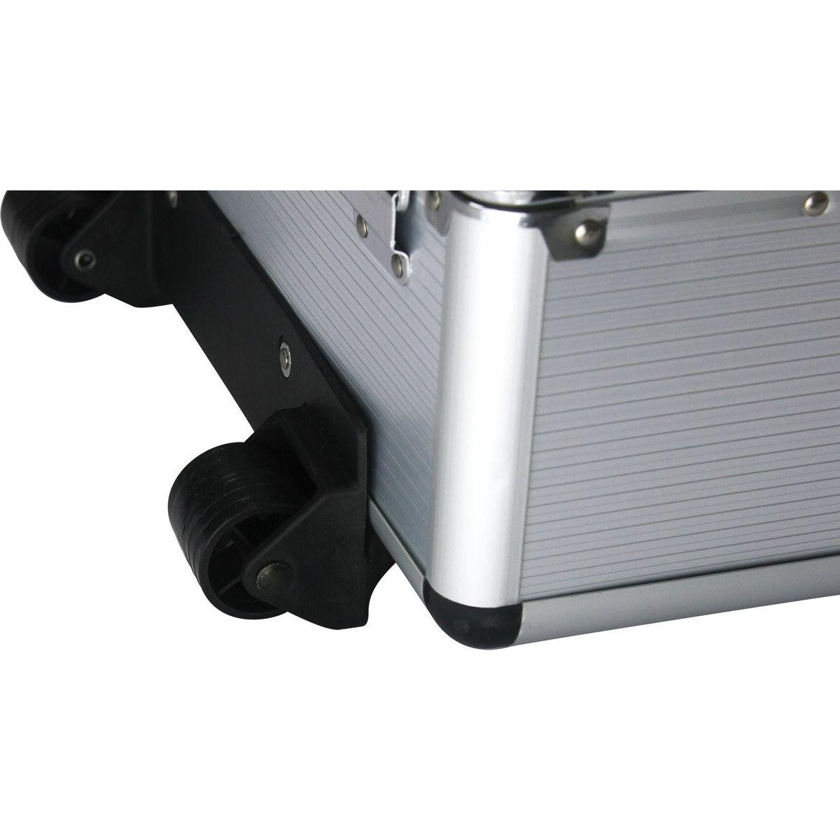 White Hand Tool Box with 4 layers of Toolset and wheels