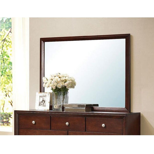 Ilana Mirror in Brown Cherry