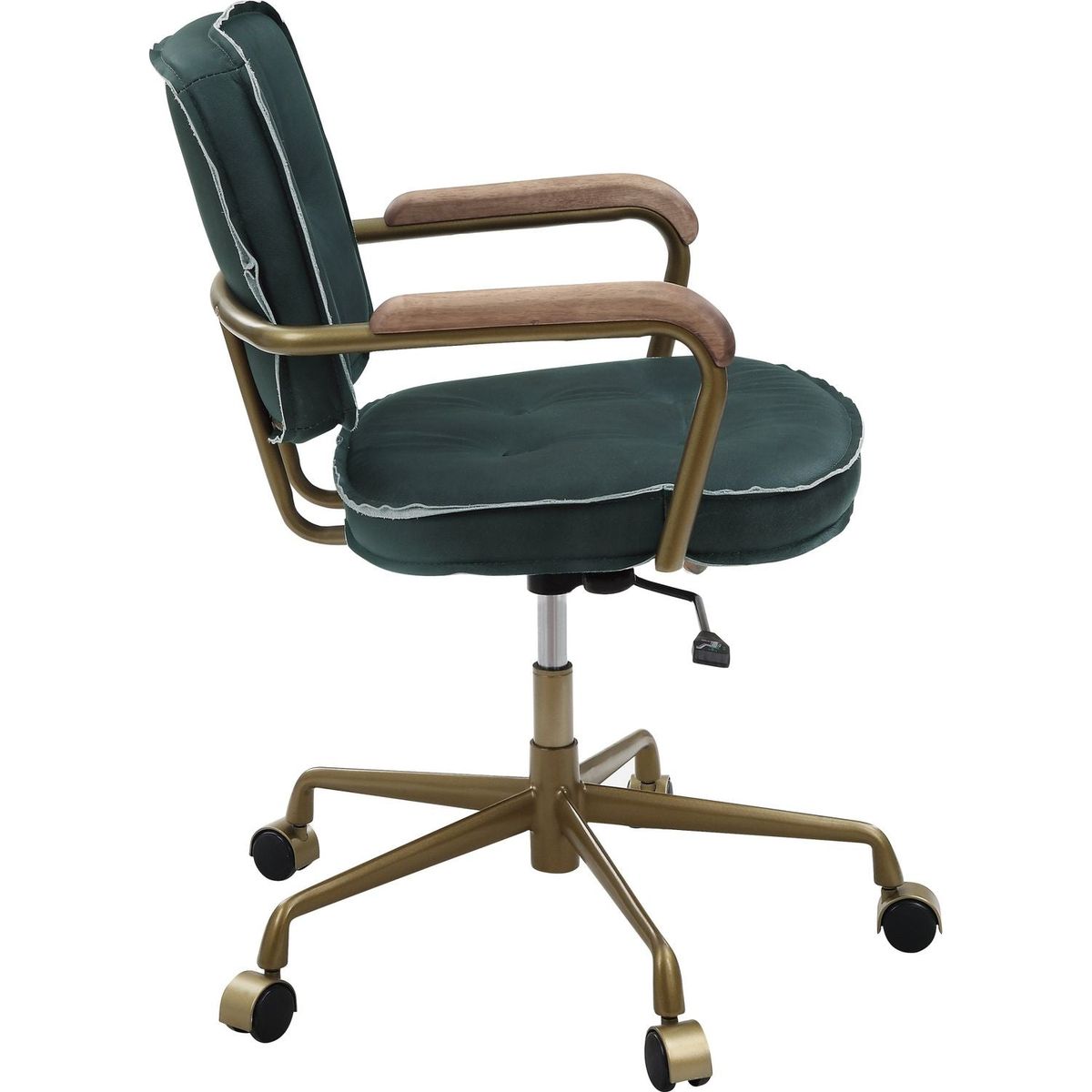 Siecross Office Chair, Emerald Green Leather