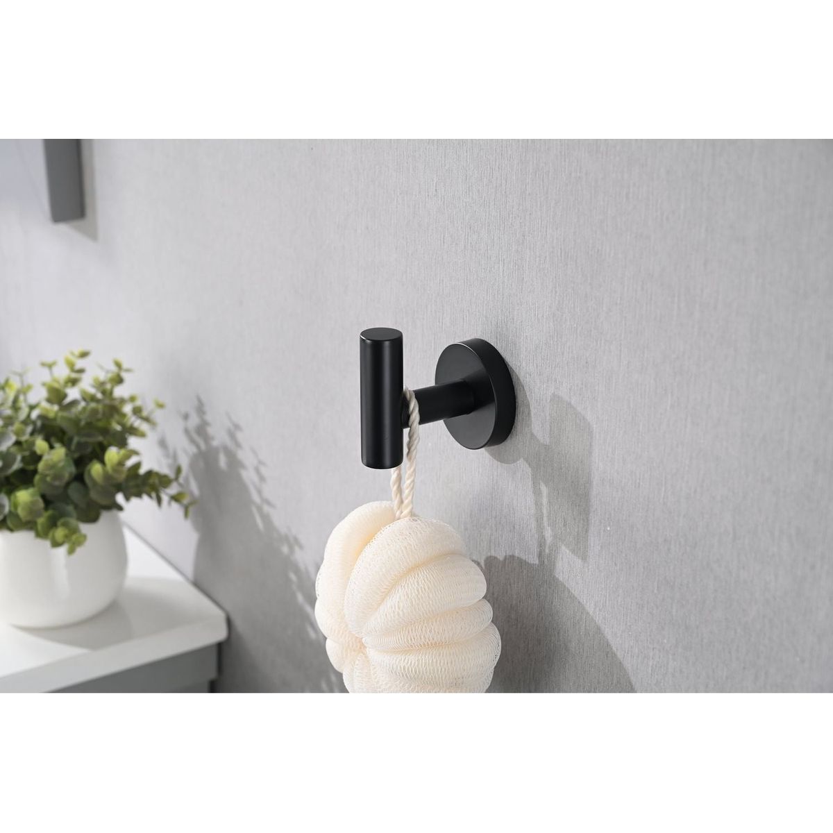 Bathroom Matte Black Hardware Accessories 5 Pieces Set