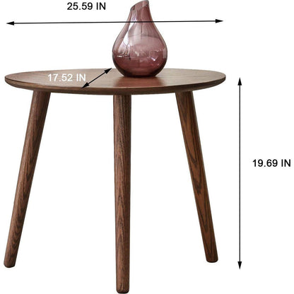Center Table Low Table 100% Solid Oak Wood Top Plate Desk Pebble Shaped Natural Wooden Coffee Table Width 50 x Depth 44.5 x Height 65 cm Desk Work from Home Easy to Assemble