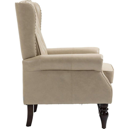 Wood Frame Armchair, Modern Accent Chair Lounge Chair for Living Room