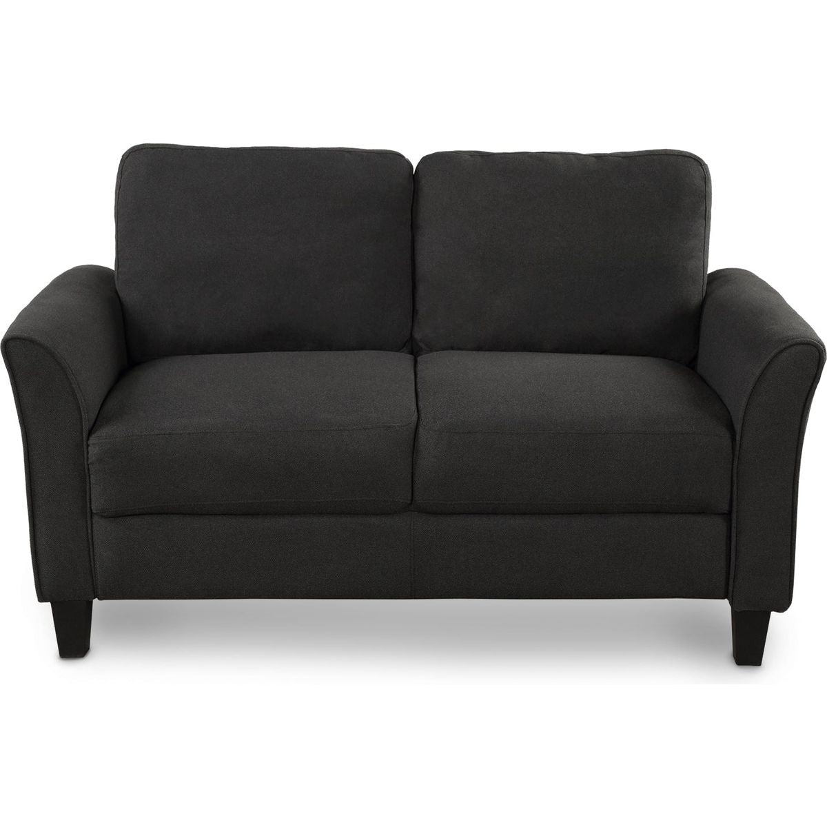 Living Room Furniture Love Seat Sofa Double Seat Sofa (Loveseat Chair)(Black)