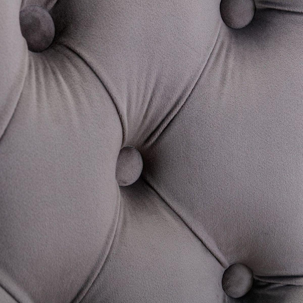 Thick Golden Swivel Velvet Barstools Adjusatble Seat Height from 25-33 Inch, Modern Upholstered Bar Stools with Backs Comfortable Tufted for Home Pub and Kitchen Island (Gray, Set of 2)