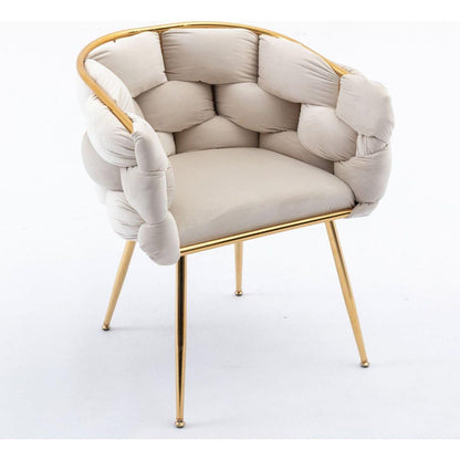 Luxury modern simple leisure velvet single sofa chair bedroom lazy person household dresser stool manicure table back chair turquoise set of 2