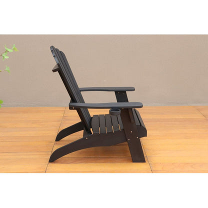 Polystyrene Adirondack Chair - Black