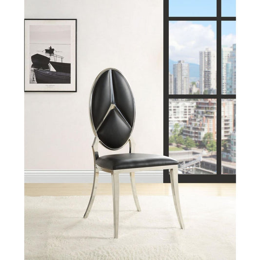 Cyrene Side Chair (Set-2) in Black