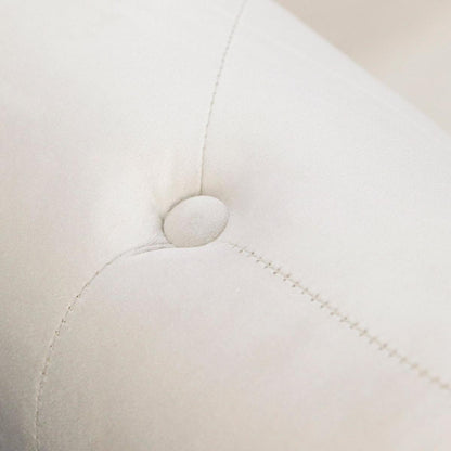 Beige Chaise Lounge Indoor, Velvet Lounge Chair for Bedroom with Storage & Pillow, Modern Upholstered Rolled Arm Chase Lounge for Sleeping with Nailhead Trim for Living Room Bedroom Office