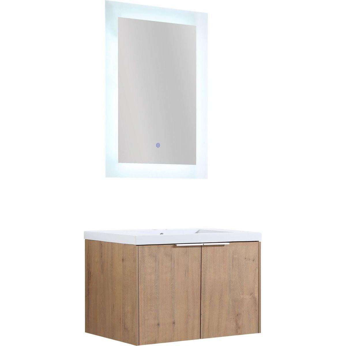 Soft Close Doors Bathroom Vanity With Sink, 30 Inch For Small Bathroom, 30x18-00630 IMO (KD-Packing)