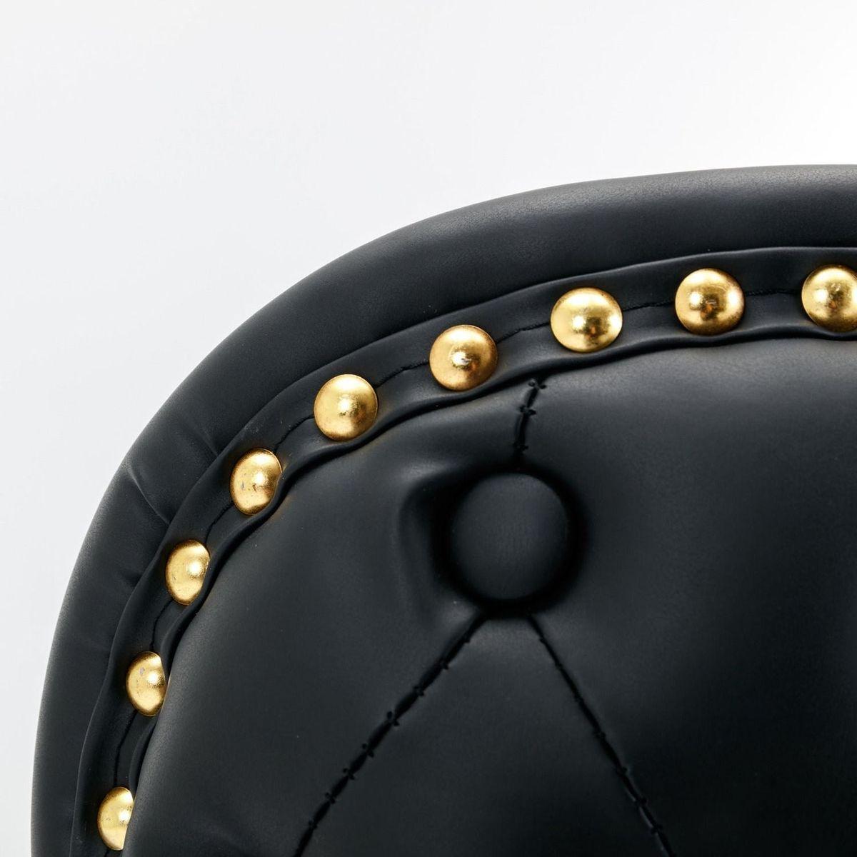 Swivel Barstools Adjusatble Seat Height, Modern PU Upholstered Bar Stools with the whole Back Tufted, for Home Pub and Kitchen Islandlack, Set of 2)