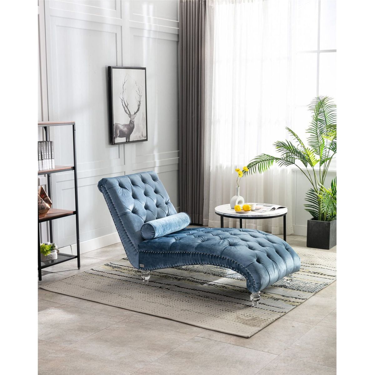 Leisure concubine sofa with acrylic feet