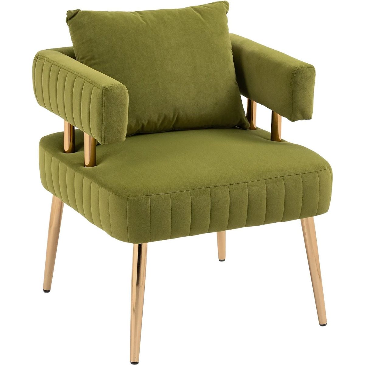 Accent Chair, leisure single chair with Golden feet