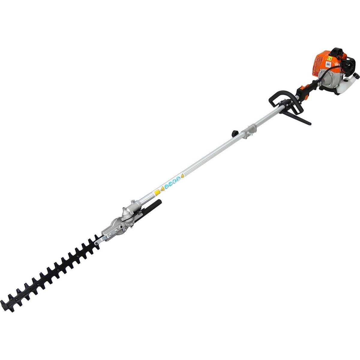 8 in 1 Multi-Functional Trimming Tool, 56CC 2-Cycle Garden Tool System with Gas Pole Saw, Hedge Trimmer, Grass Trimmer, and Brush Cutter EPA Compliant