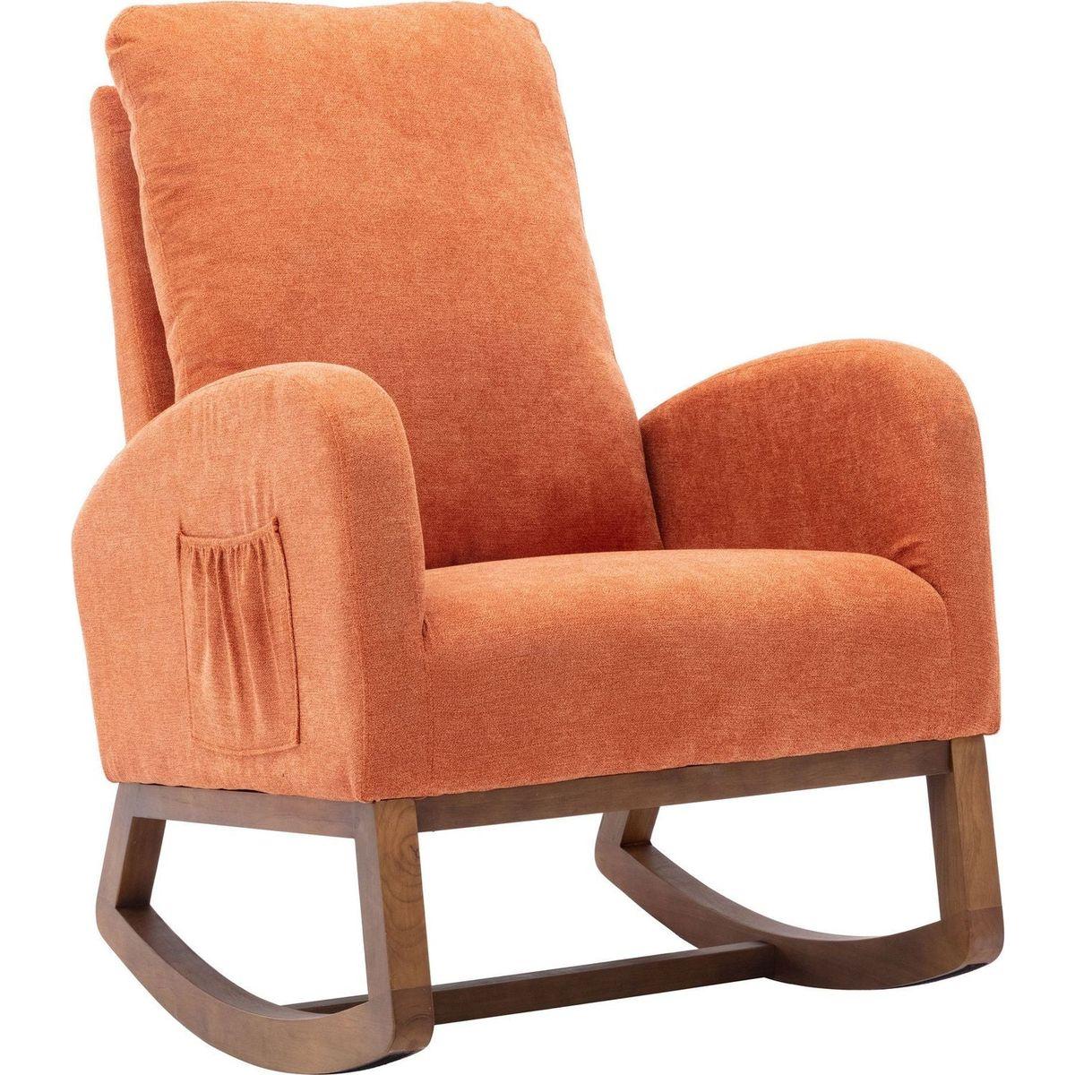 living room Comfortable rocking chair living room chair Orange