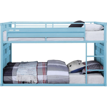 CarTwin/Twin Bunk Bed, Aqua Finish