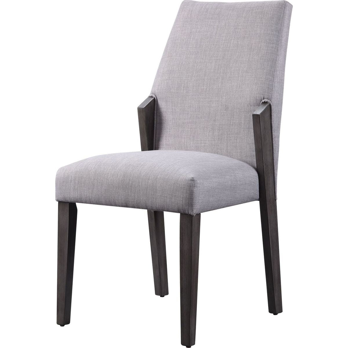 Bernice Side Chair (Set-2), Fabric & Gray Oak (2Pc/1Ctn)