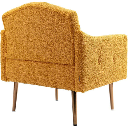 Accent Chair, leisure single sofa with Rose Golden feet