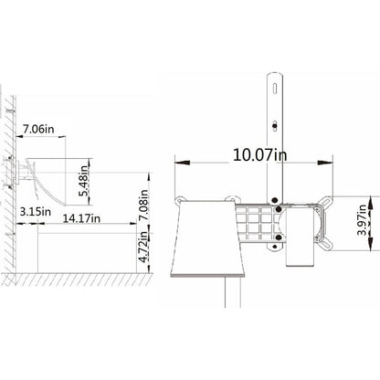 Wall Mount Widespread Bathroom Faucet