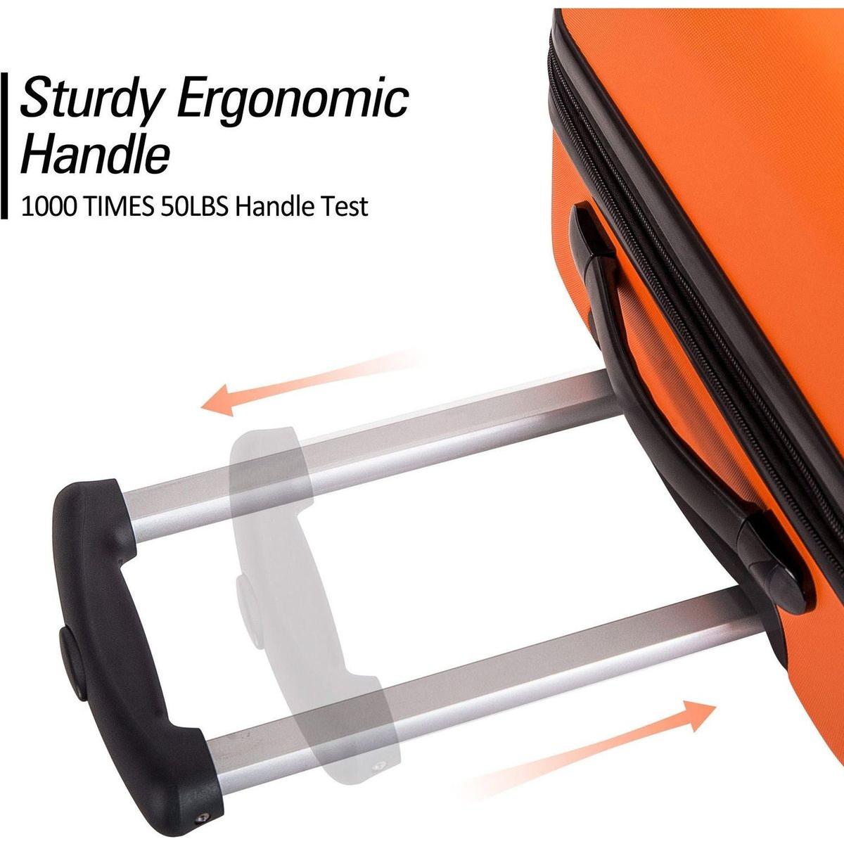 3 Piece Luggage Set Hardside Spinner Suitcase with TSA Lock 20" 24' 28" Available