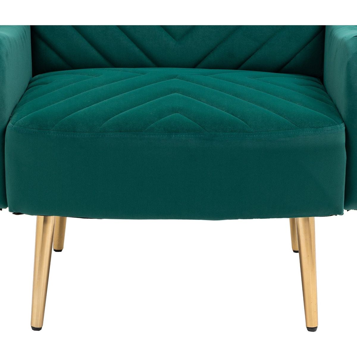 Velvet Chair, Accent chair/ Living room lesiure chair with metal feet