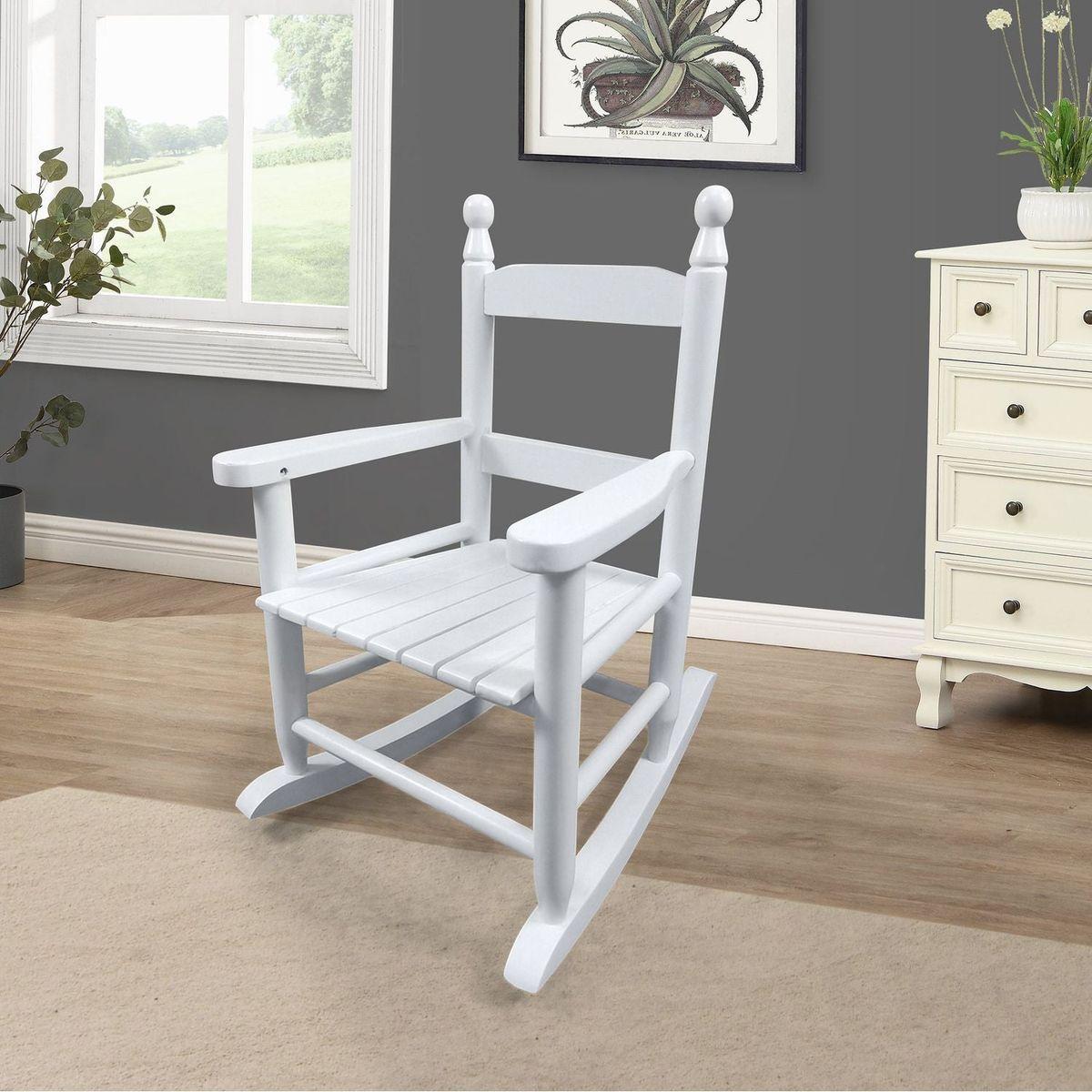 Children's rocking white chair- Indoor or Outdoor -Suitable for kids-Durable