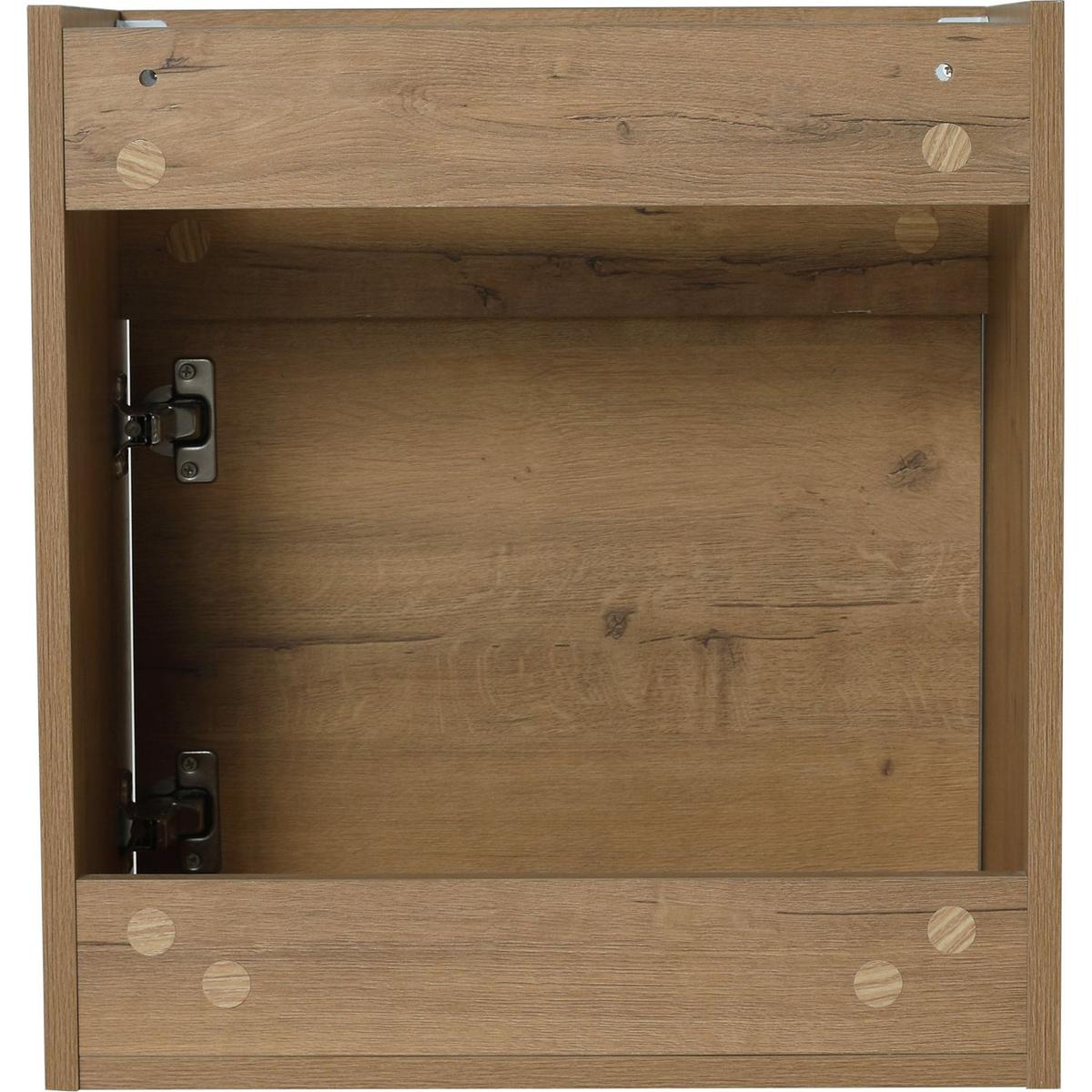 18" Floating Wall-Mounted Bathroom Vanity with White Resin Sink & Soft-Close Cabinet Door